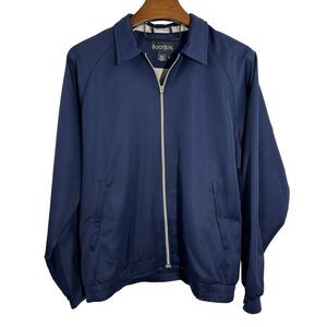 FootJoy FJ Golf Navy‎ Blue Full Zip Long Sleeve Lined Windbreaker Jacket Large